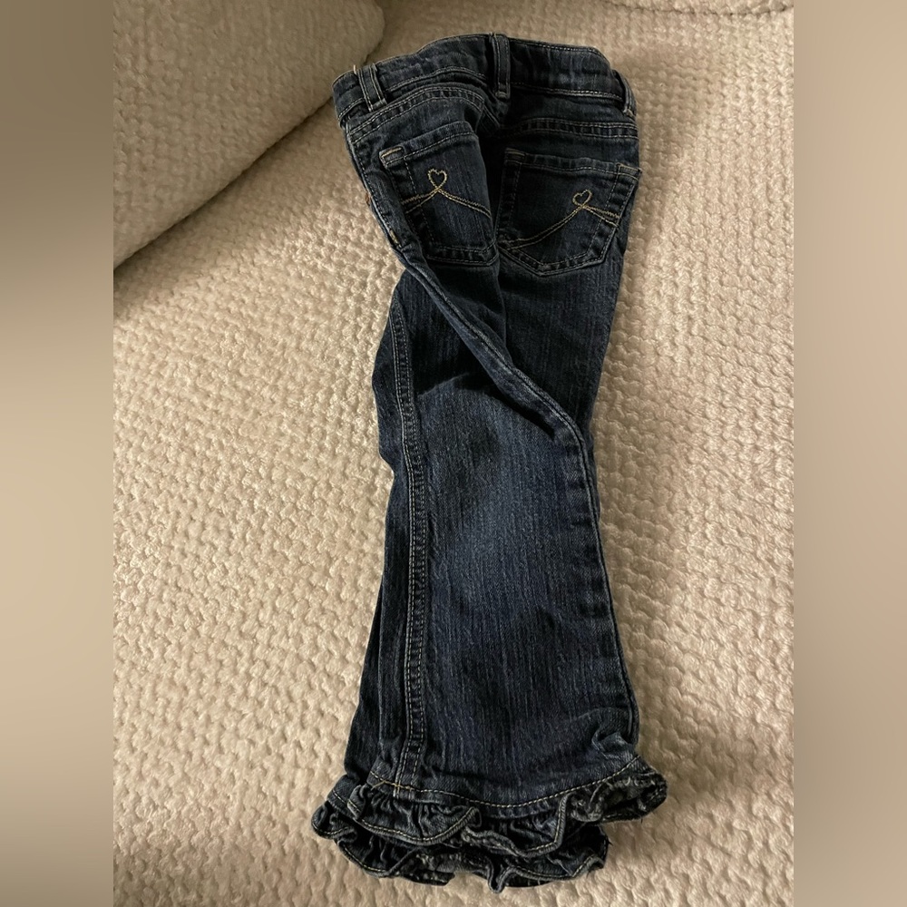 Cute ruffle jeans